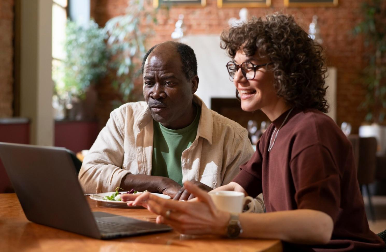 Modern workspace setup with design tools